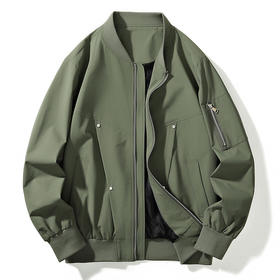 【特大码】【新款DJR】大依优型大码棒球领夹克加肥加大休闲胖子宽松外套上衣男装潮流