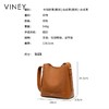 牛皮水桶包 | VINEY 2025新款斜挎女包磨砂牛皮大容量通勤单肩包 商品缩略图7
