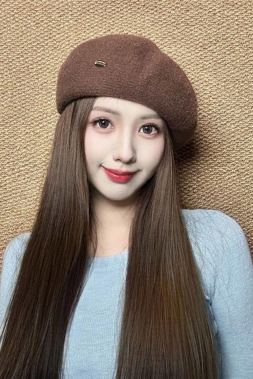 Say Something 文艺范棕色简约贝雷帽 21270 商品图0