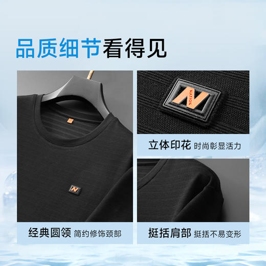 【棉质】【DDP】大依优型大码短袖T恤肥佬时尚休闲圆领半袖体恤夏装上衣男士加肥大码百搭棉 商品图3