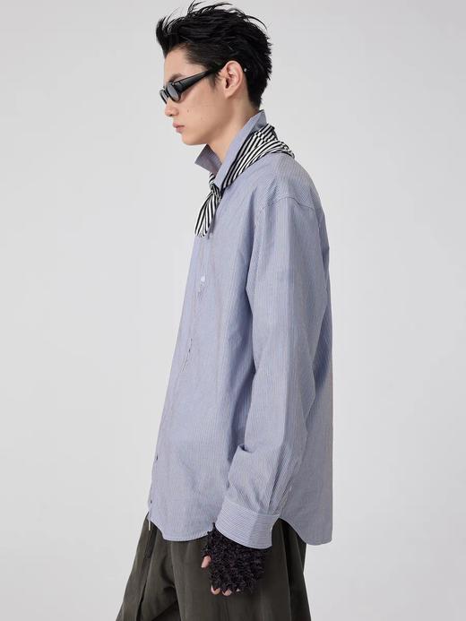 Simple Project/Y2550/条纹半拉链衬衫 商品图2