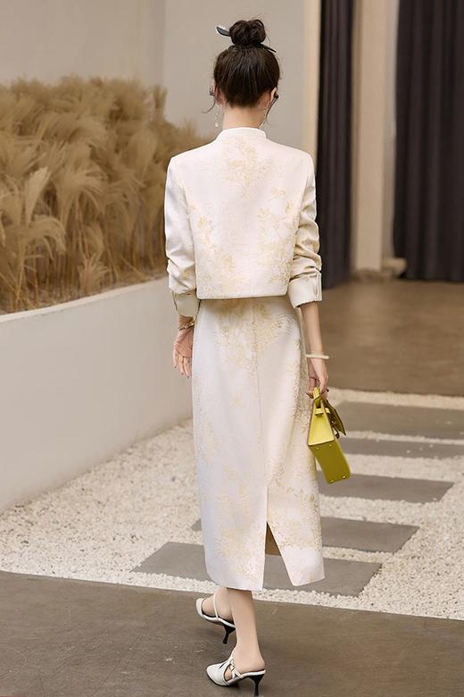 ANSUABEL 国风提花盘扣外套半裙套装 20134 商品图6