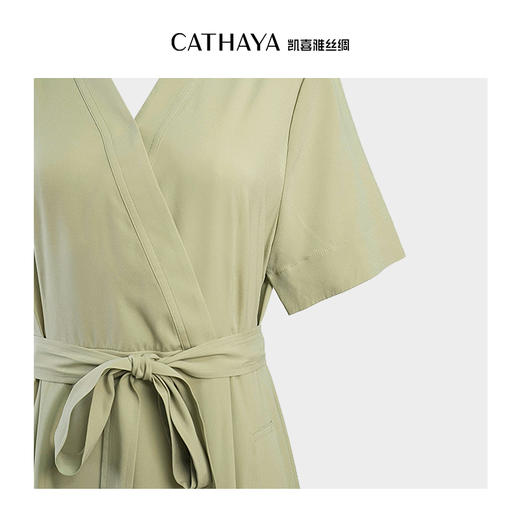 凯喜雅 19mm弹力缎连衣裙 90.2%桑蚕丝 商品图1