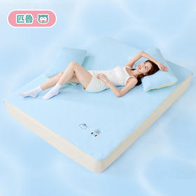 匹鲁5D冷凝凉感刺绣床笠、母婴级a类国家标准、婴儿也能安心使用，凉感透气快速散热！