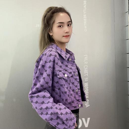 Z 翻领满印渐变双口袋短衬衫（紫）春季251010620321 商品图2