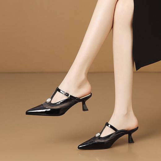 【预售5天】时尚气质尖头，半拖鞋低跟包头拖HY&H3652 商品图3