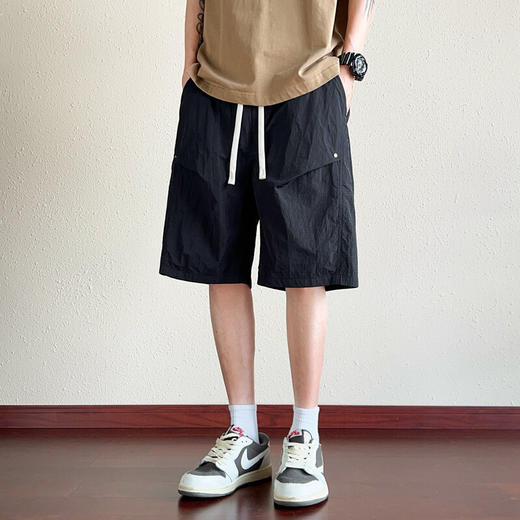 【YW】无忧购韩系百搭薄款宽松速干运动休闲五分短裤9981（截单后7天发货) 商品图4