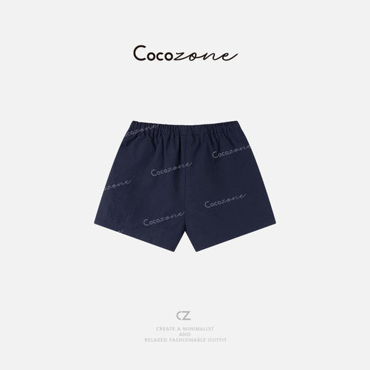 COCO ZONE 刘一一 2025新款复古松紧腰抽绳休闲短裤CD1A0407 商品图3