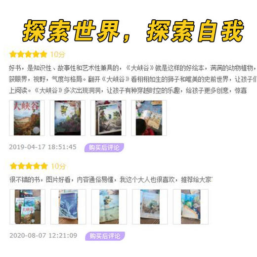 陈振盼经典作品：大峡谷+西洋菜+我和宇宙+一座岛的600万年+穿越寒武纪珊瑚礁+穿越侏罗纪原始森林+万有引力 7册  3-6岁  海豚 商品图3