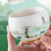 【巳巳如意】旅行茶器套组/羊脂玉瓷禅定杯 徐建勇大师签章，青蛇逢双春，瑞气满千门，精美包装 gao端豪礼 商品缩略图7