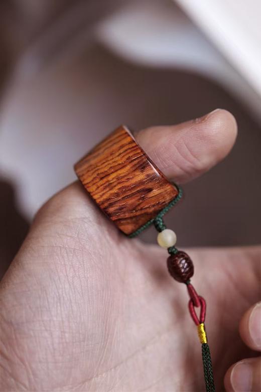 海南黄花梨·扳指°挂件 商品图0