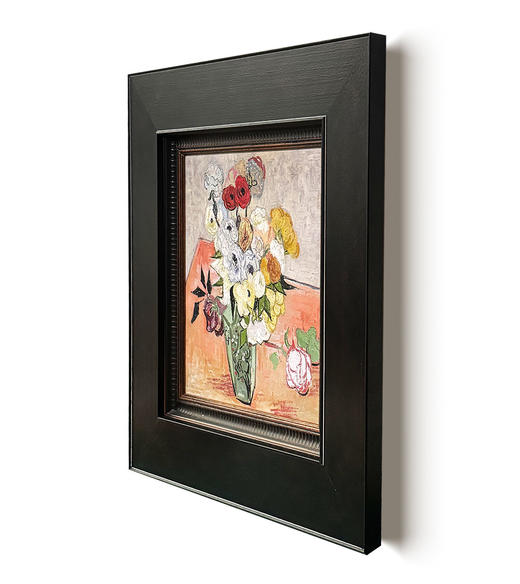 伽罗 JALO 印象派挂画-《玫瑰与银莲花》-下单后2个工作日内发货 商品图2