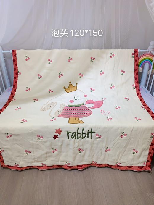 松植屋云朵纱小号泡芙被 尺寸120*150cm 适合新生儿幼儿园宝宝夏季凉被 可直接机洗空调被 商品图2