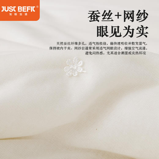 【品牌直发】加倍生活 轻氧云柔蚕丝裸被 商品图2