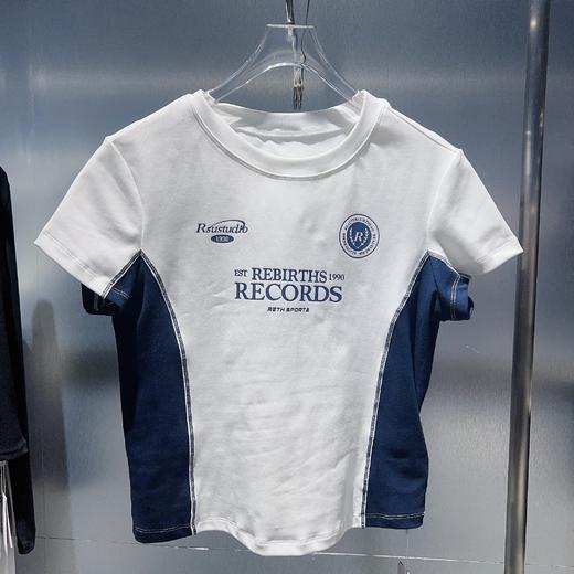 MZ运动风圆领短袖T恤（白）夏季 152060040321 商品图4