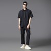 PINLI品立2025夏季新款男士拼接设计感九分裤潮牌百搭宽松休闲裤B252117041 商品缩略图4