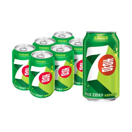 七喜柠檬味汽水 330ml*1听/6听 商品图1