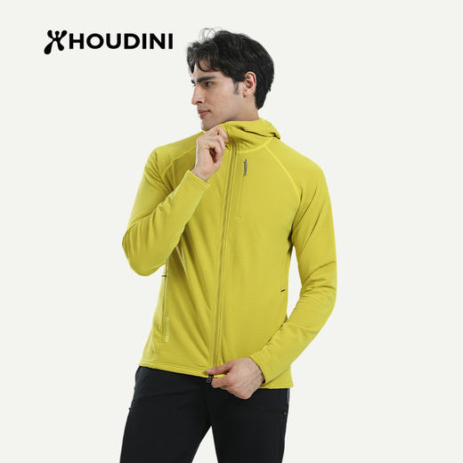HOUDINI胡丁尼Aero Houdi航天户外男轻薄连帽抓绒衣外套 830036 商品图1