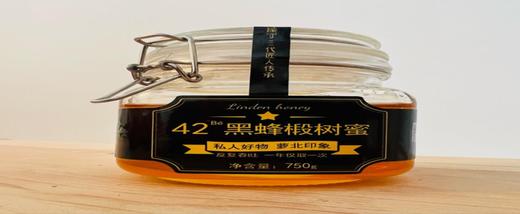 42°Bé黑蜂椴树蜜750g（反复吞吐） 商品图0