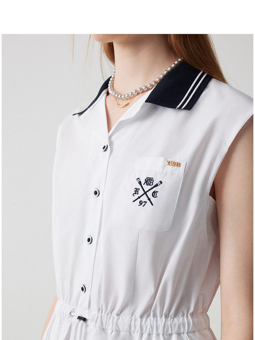 Teenie Weenie小熊字母连衣裙女夏季女长裙TTOW252402W 商品图1