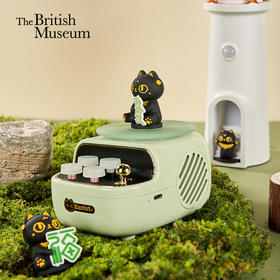 大英博物馆 巴斯特系列 萌猫复古仿黑胶蓝牙音响套装 发福