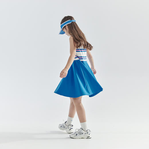 cicochild 25年夏季新款亲子中大女童条纹拼接连衣裙清新活力裙子 商品图4
