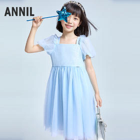 女童短袖礼裙夏季新款安奈儿童装实体店同款AG523667