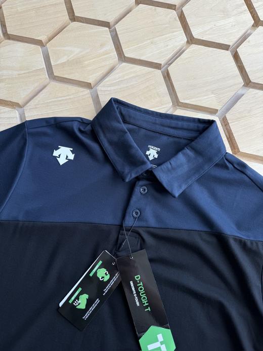 点此购买 迪桑特男士夏季透气吸汗拼色短袖翻领POLO衫 LL 288627 商品图4