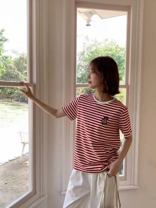 小禾原版原装福寿多条纹短袖T买一送一 商品图3