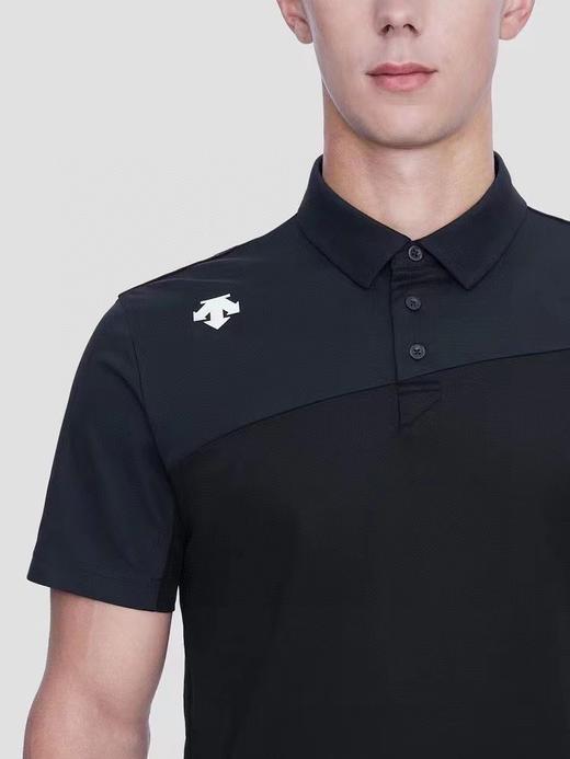 点此购买 迪桑特男士夏季透气吸汗拼色短袖翻领POLO衫 LL 288627 商品图7