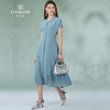 乔万尼夏季桑蚕丝连衣裙女时尚气质简约收腰纯色真丝长裙ES2E188 商品缩略图1