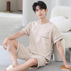 【可外穿纯棉短袖家居服】夏季简约休闲韩版休闲全棉睡衣套装