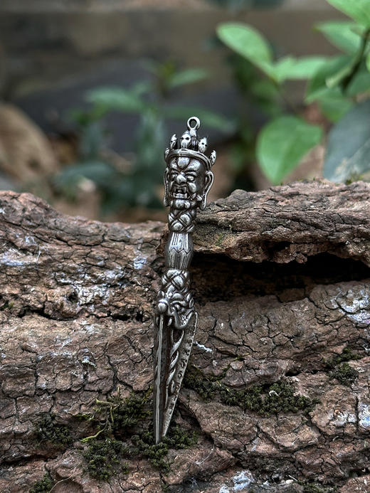 蓝色盒装天铁普巴金刚橛金刚杵挂件 带挂绳 商品图5