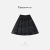 COCO ZONE 刘一一 法式复古高级感松紧腰A字半身裙CD2A0124 商品缩略图1