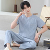 【可外穿纯棉短袖家居服】夏季简约休闲韩版休闲全棉睡衣套装 商品缩略图5