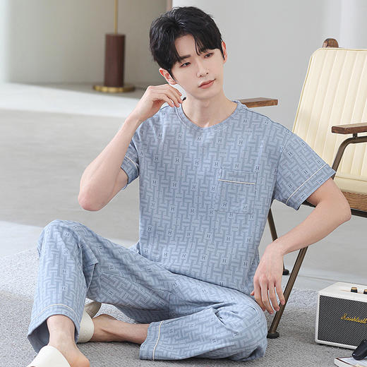 【可外穿纯棉短袖家居服】夏季简约休闲韩版休闲全棉睡衣套装 商品图5