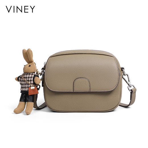 牛皮斜跨包 | VINEY 2025新款女包小圆包轻奢小众高级感小包 商品图5