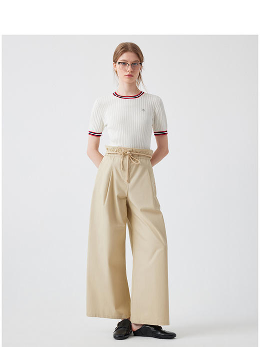 Teenie Weenie小熊简约休闲裤女夏季女长裤TTTC252402W 商品图2