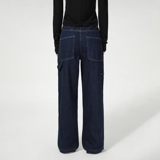 ROMI STUDIO“重磅丹宁”100%斜纹牛仔棉工装直筒牛仔裤RW24AX80733 商品图0