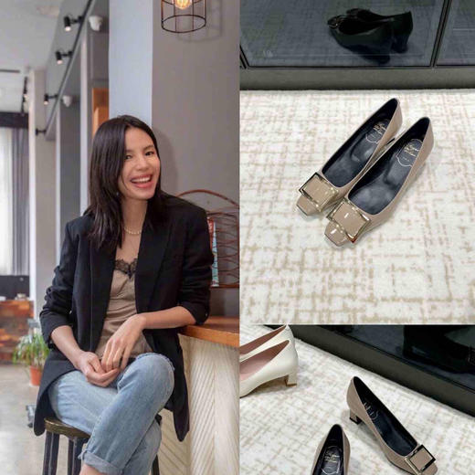 顺丰包邮洛诗琳11436洛诗琳春夏新款经典方扣百搭单鞋3126916 商品图3