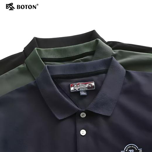 波顿夏季保罗polo衫男短袖翻领大码美式休闲高端纯色百搭t恤MT883221 商品图5