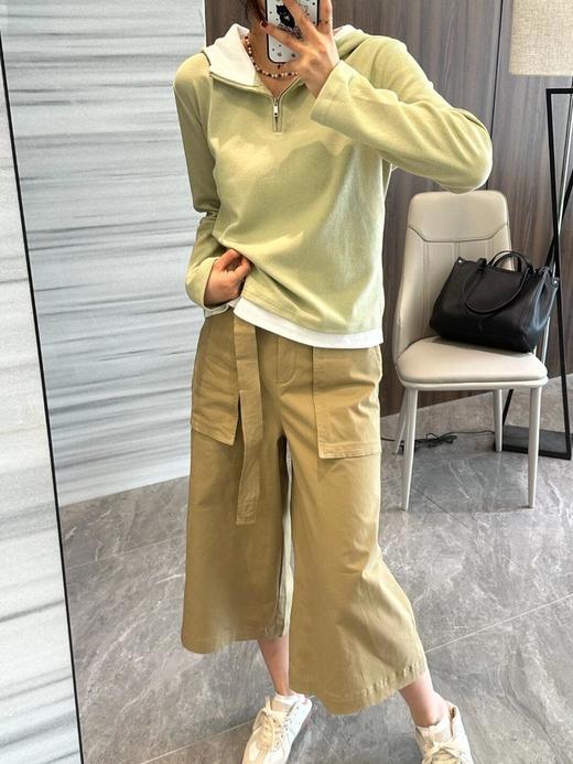 【高品质私服】【IC棉弹细斜纹阔腿裤】面料舒适妥帖，适应多种身型G0745-CC【无标出货 介意慎拍】 商品图5