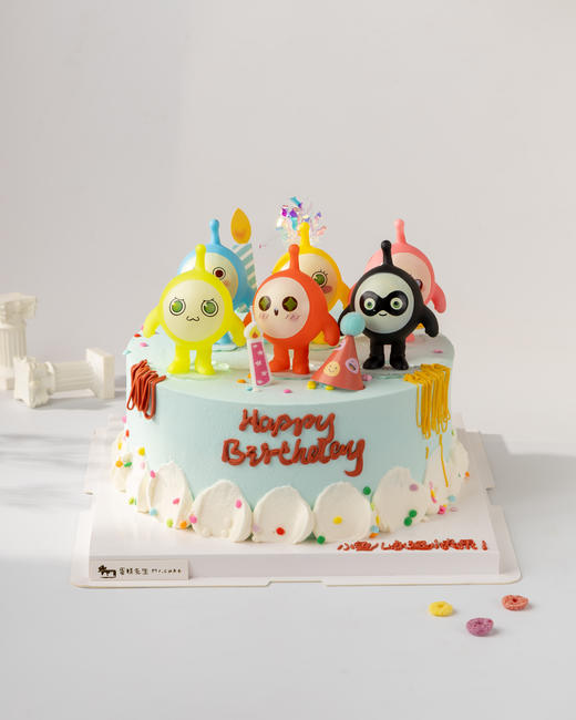 蛋仔派对 儿童生日蛋糕（百分百进口动物奶油） 商品图0