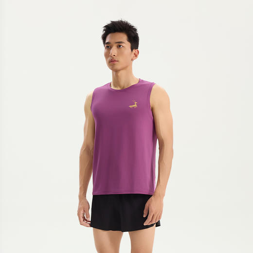 优极UG 棉途·男女款爽滑速干无袖跑步T恤 商品图1