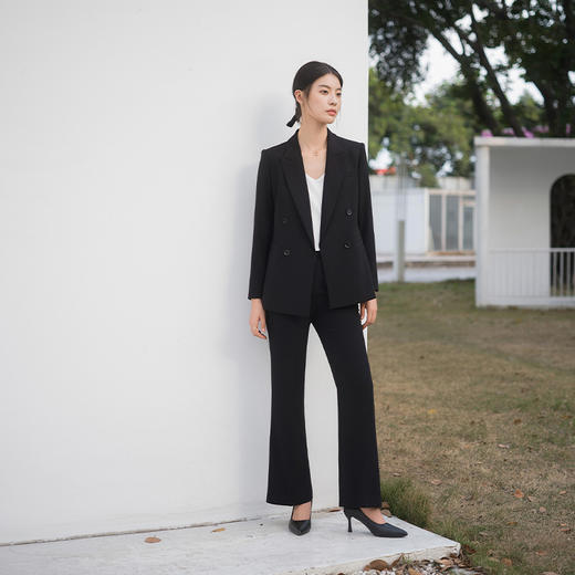 IWY/优雅黑色西装套装女气质女神范主持人上镜装职业售楼部工作服通勤 C14214+P34214 商品图7