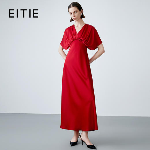 EITIE爱特爱夏季新款气质大方洋气显瘦高腰连衣裙礼服7877512 商品图0