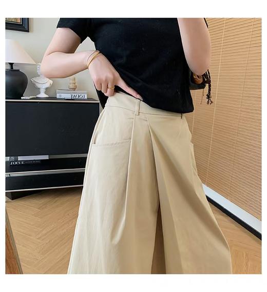 折纸裙jin口抗皱超态棉不对称对褶裥A字裙高腰半身裙 商品图10