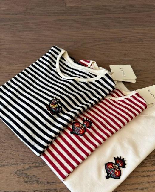 小禾原版原装福寿多条纹短袖T买一送一 商品图14