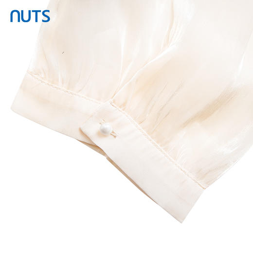 NUTS夏季新品撞色方领时尚优雅气质短袖连衣裙428103397 商品图3