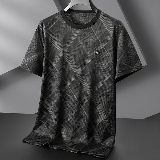 【DPF】大依优型大码短袖T恤肥佬时尚圆领半袖体恤薄款打底衫夏季男士加肥加大胖子 商品图1